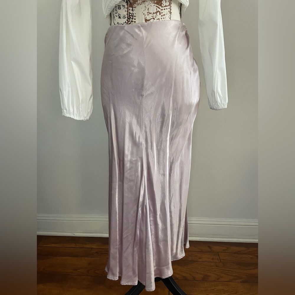 H&M satin midi skirt